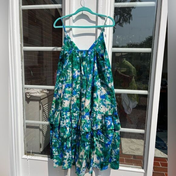 Anthropologie Corey Lynn Calter V-Neck Ruffle Midi Dress NWT - Picture 10 of 13